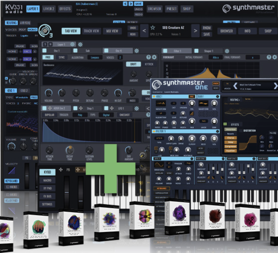 KV331 Synthmaster 1,2 & 3 Everything Bundle